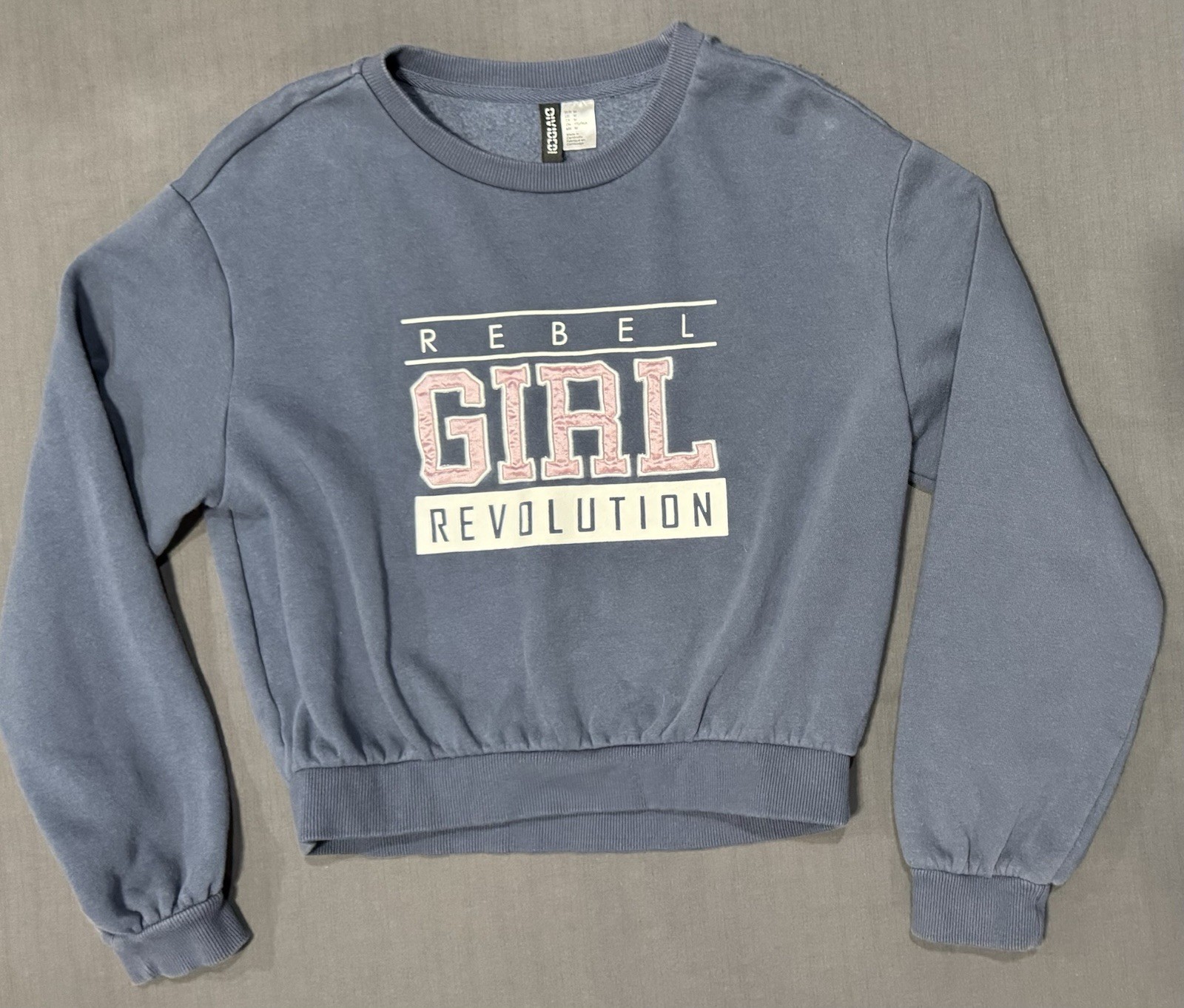 Divided Sweat Shirt Rebel Girl Revolution Sz M Medium