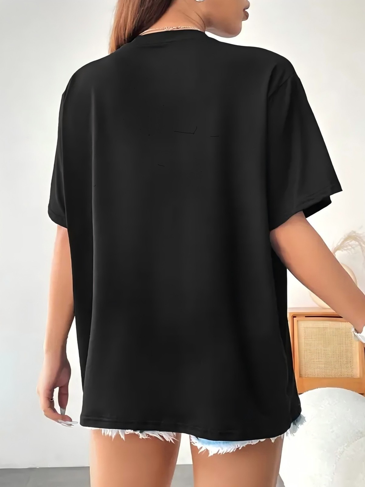 Women’s Floral Print Short Sleeve Round Neck T-Shirt Casual Wear Blouse Summer♪