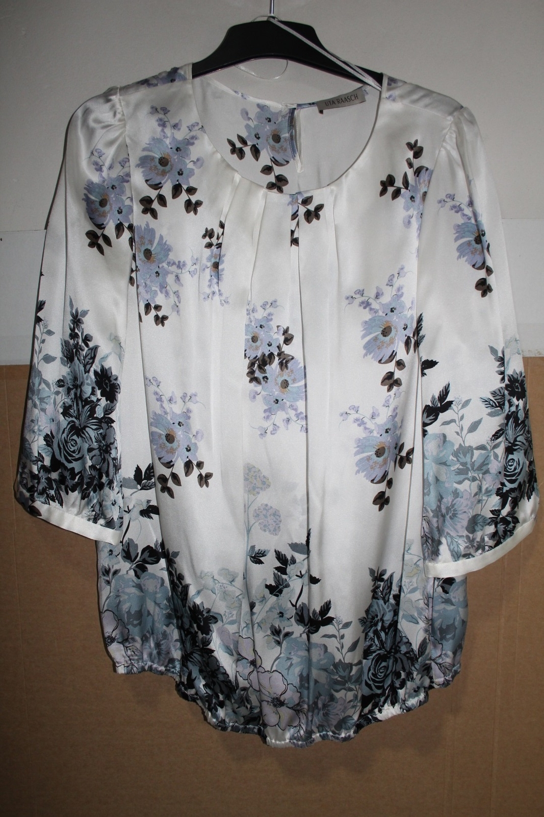 Uta Raasch women’s blouse 100% silk shirt blouse size 46 women’s dress