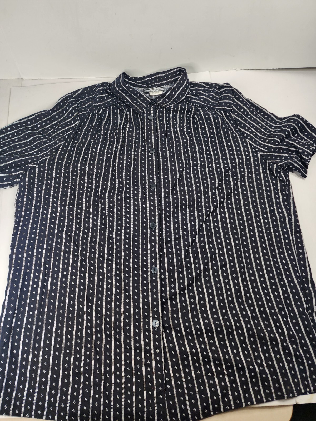 Mc Mullen Sportswear Blouse Women’s Size 1X Vintage Short Sleeve Shirt