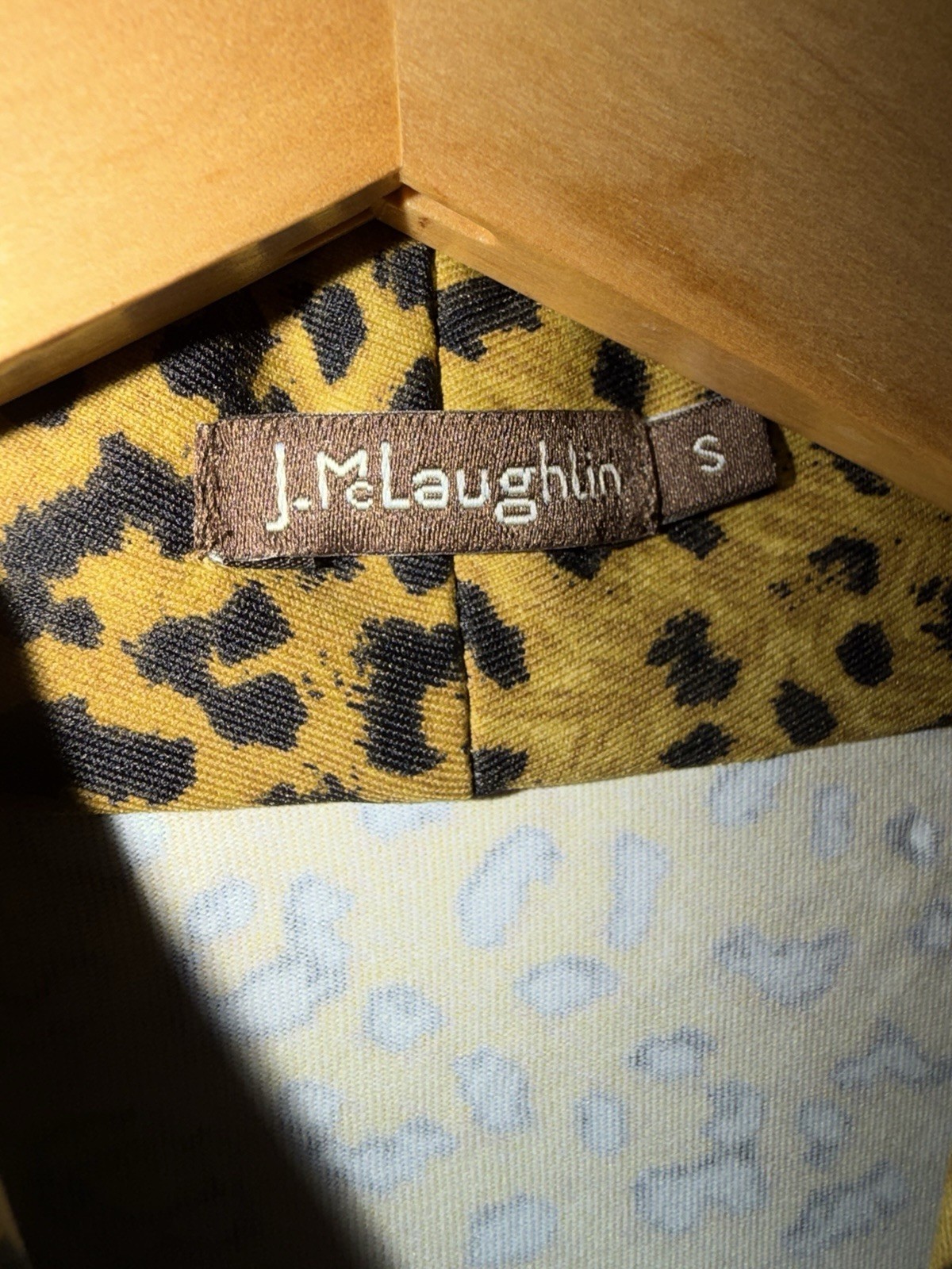 J.McLaughlin Leopard Print Wrap Style Top Catalina Cloth Sz S 1