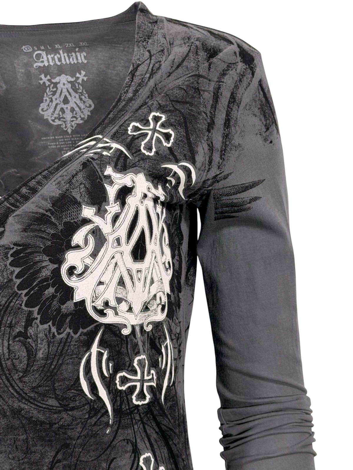 Archaic by Affliction Women’s Long Sleeve Thermal Shirt Blister