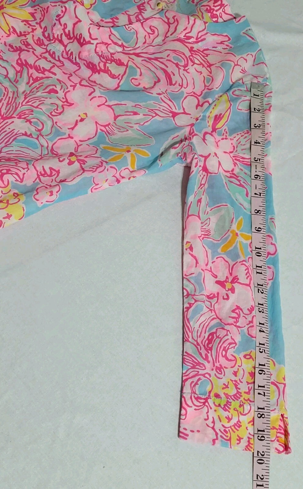 Lilly Pulitzer Skipper Popover Breakwater Blue Lolita Women’s Size S Tunic Top