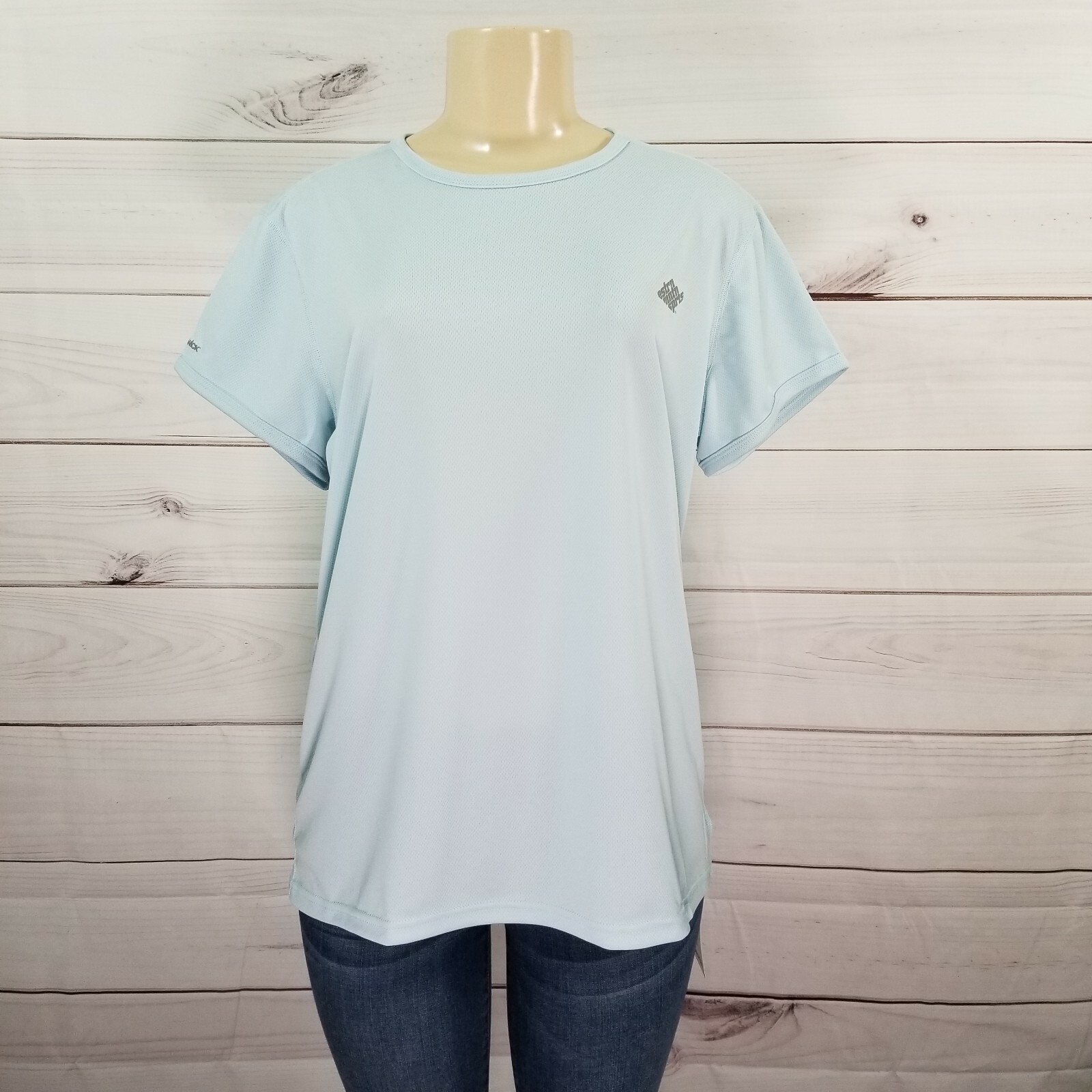 Eastern Mountain Sports Techwick Hiking Shirt Womens Size XL Green.