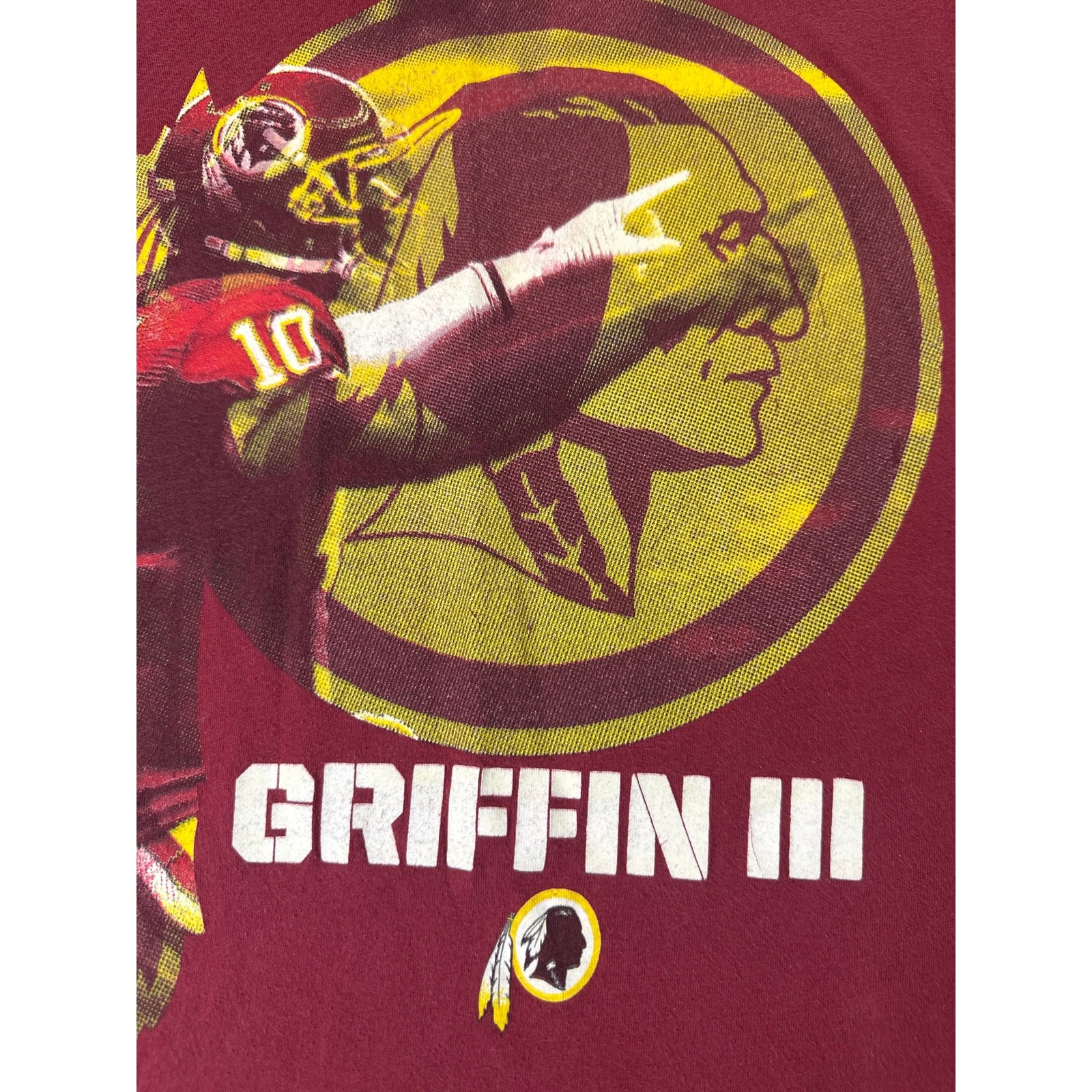 NFL Team Player cotten t shirt Griffen III from Washington Redskins women’s Sm