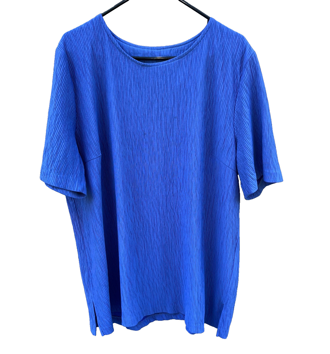 Worthington Woman 22W Blue Women’s Top Made In The USA Pull Over Blouse