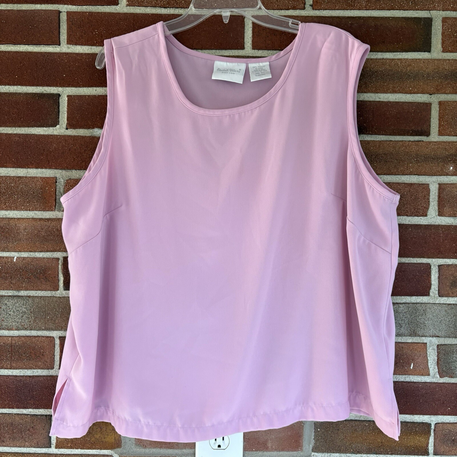 Elizabeth Williams Pink Shell Tank Top Blair Plus Size 2XP A1996