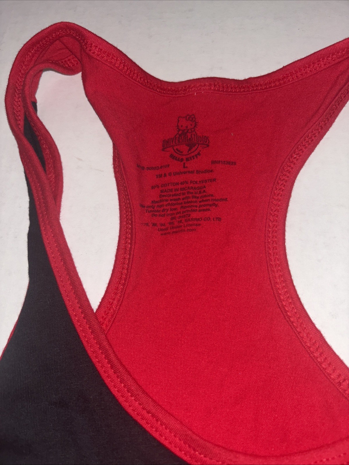 UNIVERSAL STUDIOS Exclusive Hello Kitty Psycho Bates Motel USA Tank Top Large