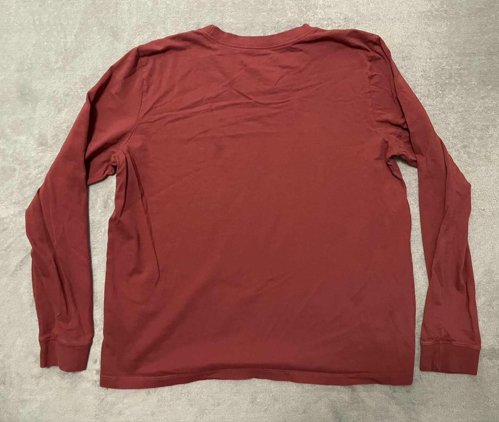 Life Is Good Crusher Shirt Womens XL Red Christmas World Peace Long Sleeve