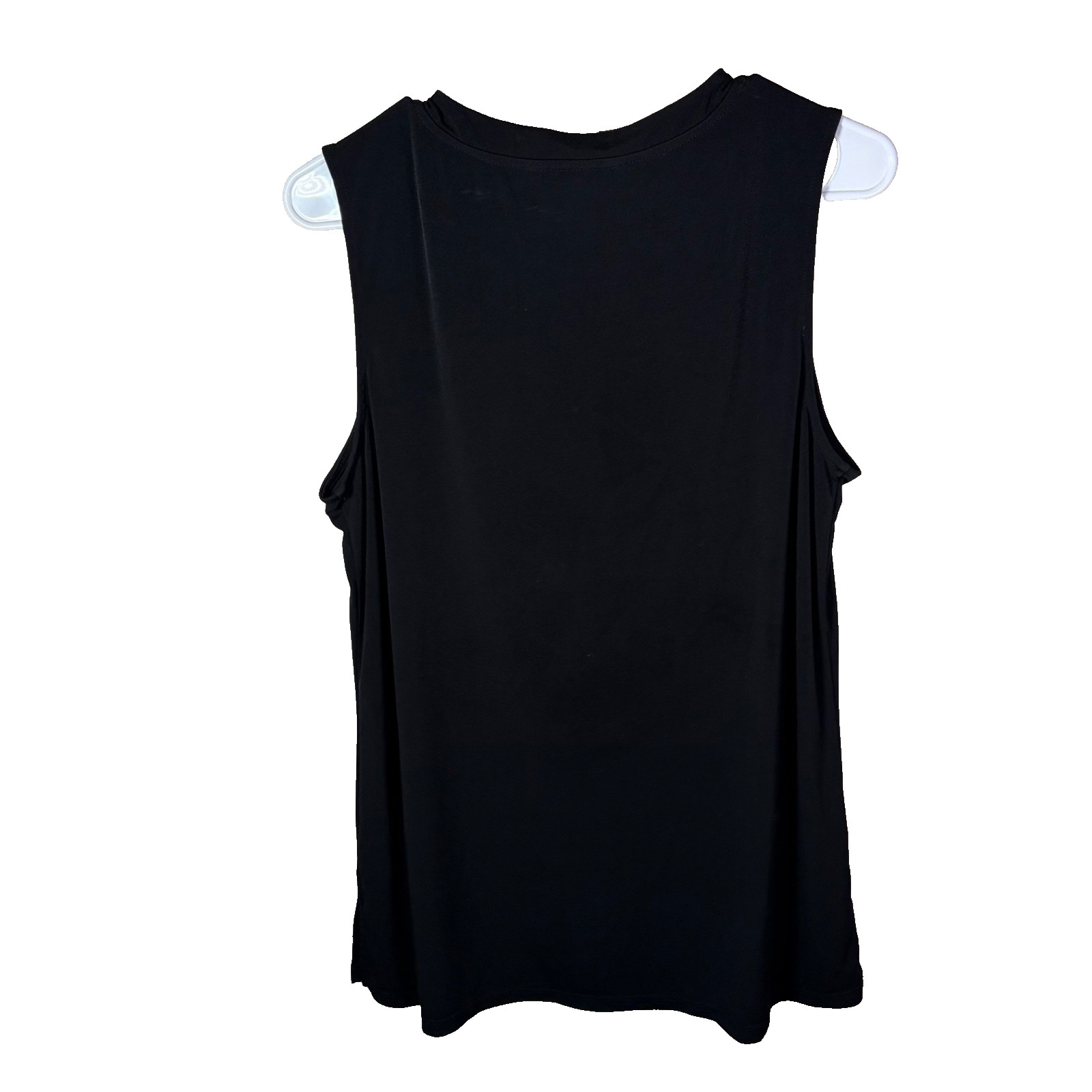 Ellen Tracy Blouse Women’s Large Round Neck Sleeveless Solid Tank Top Shirt