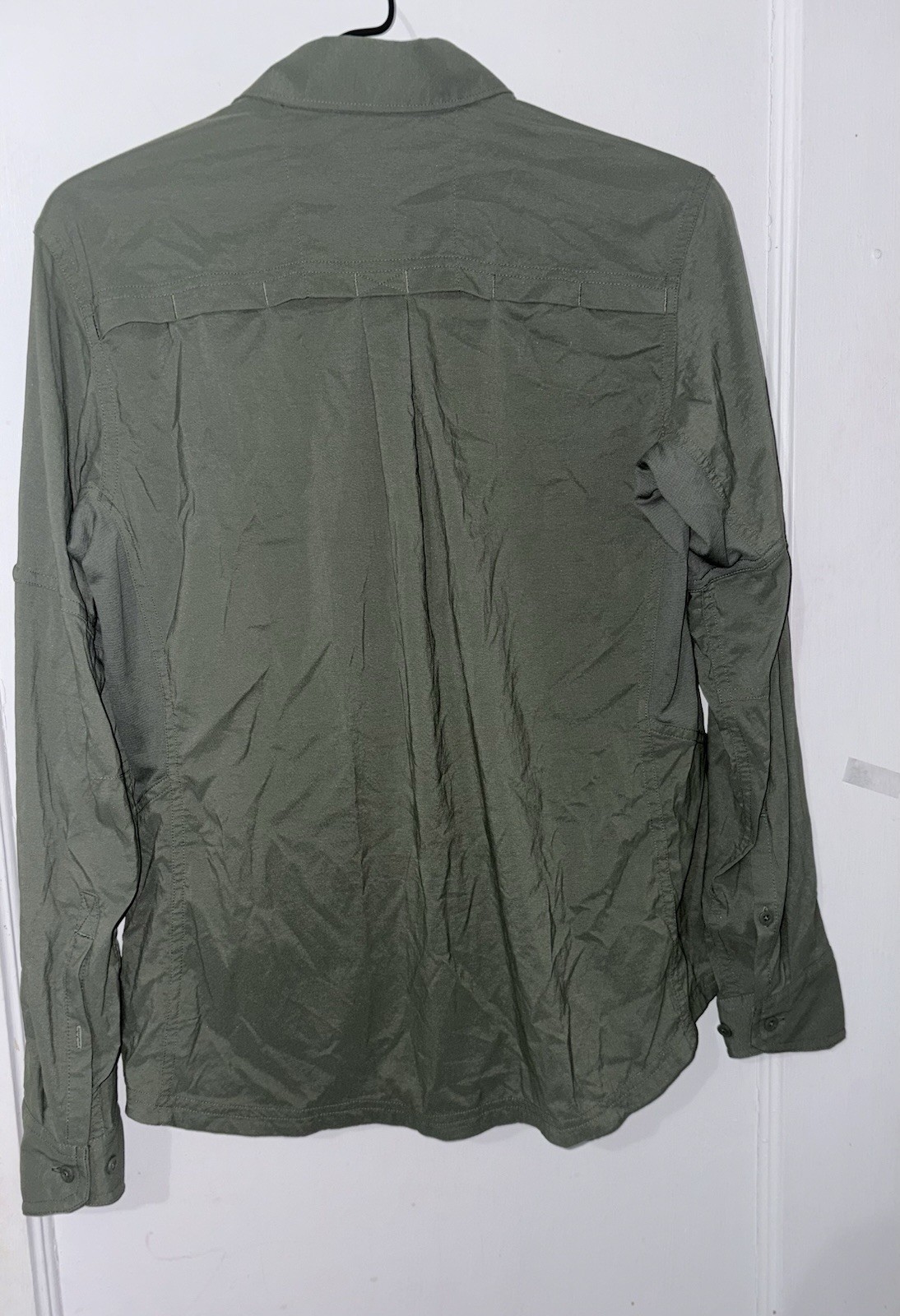 REI Co-Op Sahara Long Sleeve Button Up Sun Shirt Hiking Green- Women’s Medium