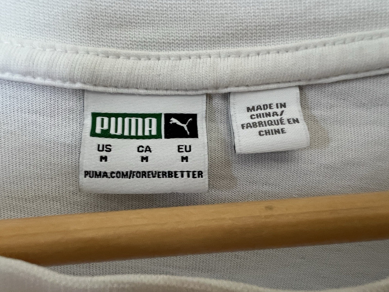Puma Womens Sz M White Crop Boxy Oversized Tee T Shirt Short Sleeve Round Neck
