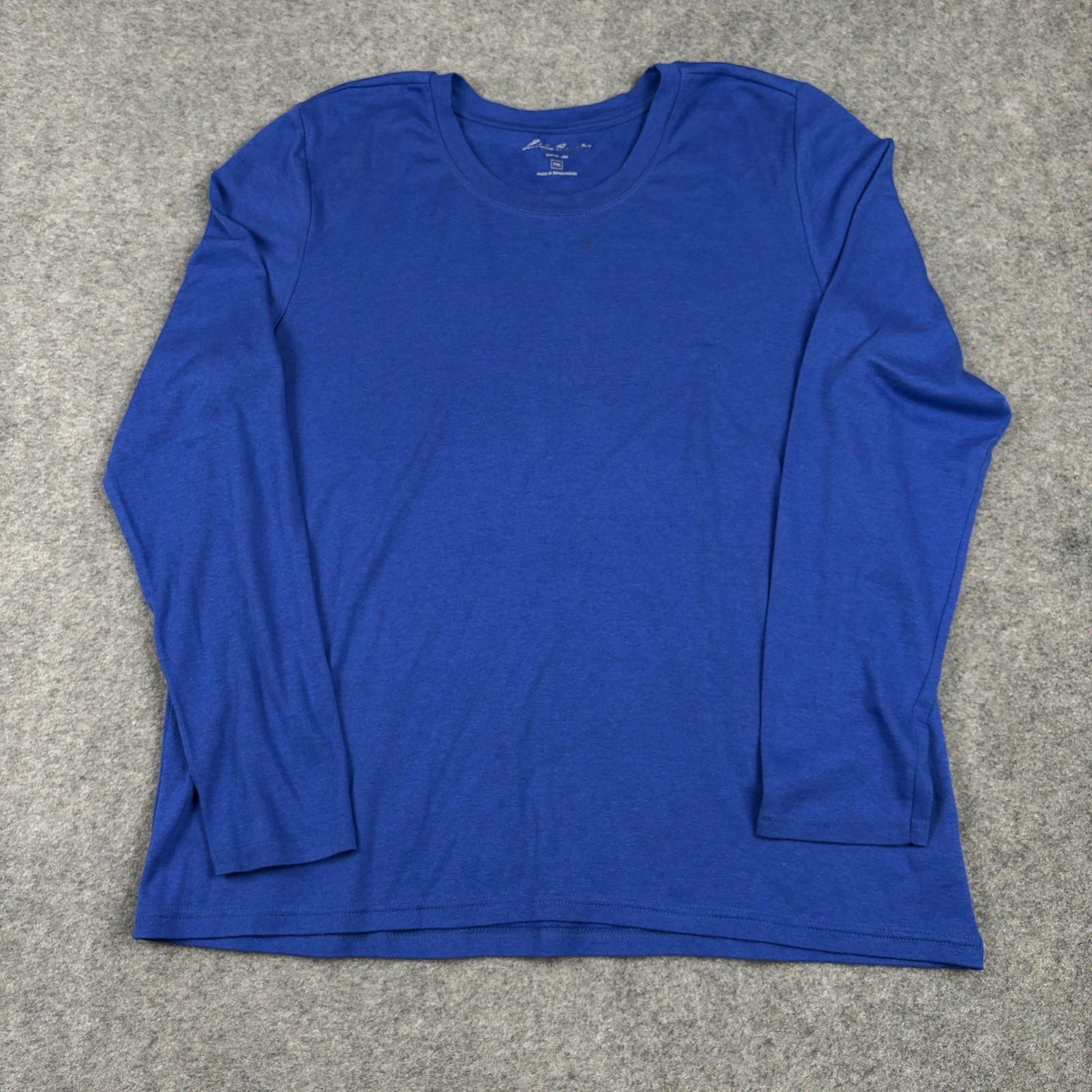 Eddie Bauer Long Sleeve Shirt Womens XXL Blue Crew Neck Casual Outdoor Athletic