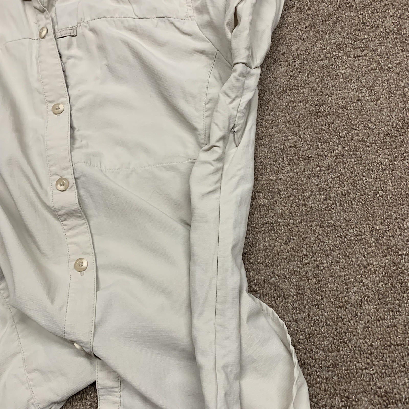 REI Vented Nylon Long Sleeve Hiking Fishing Shirt Women’s Medium Outdoor Zipper