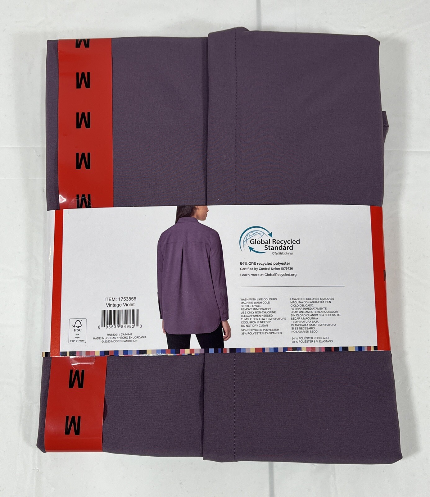 Modern Ambition Travel Shirt, Wicking, Hiking, Purple, Women’s Medium 8-10, NEW