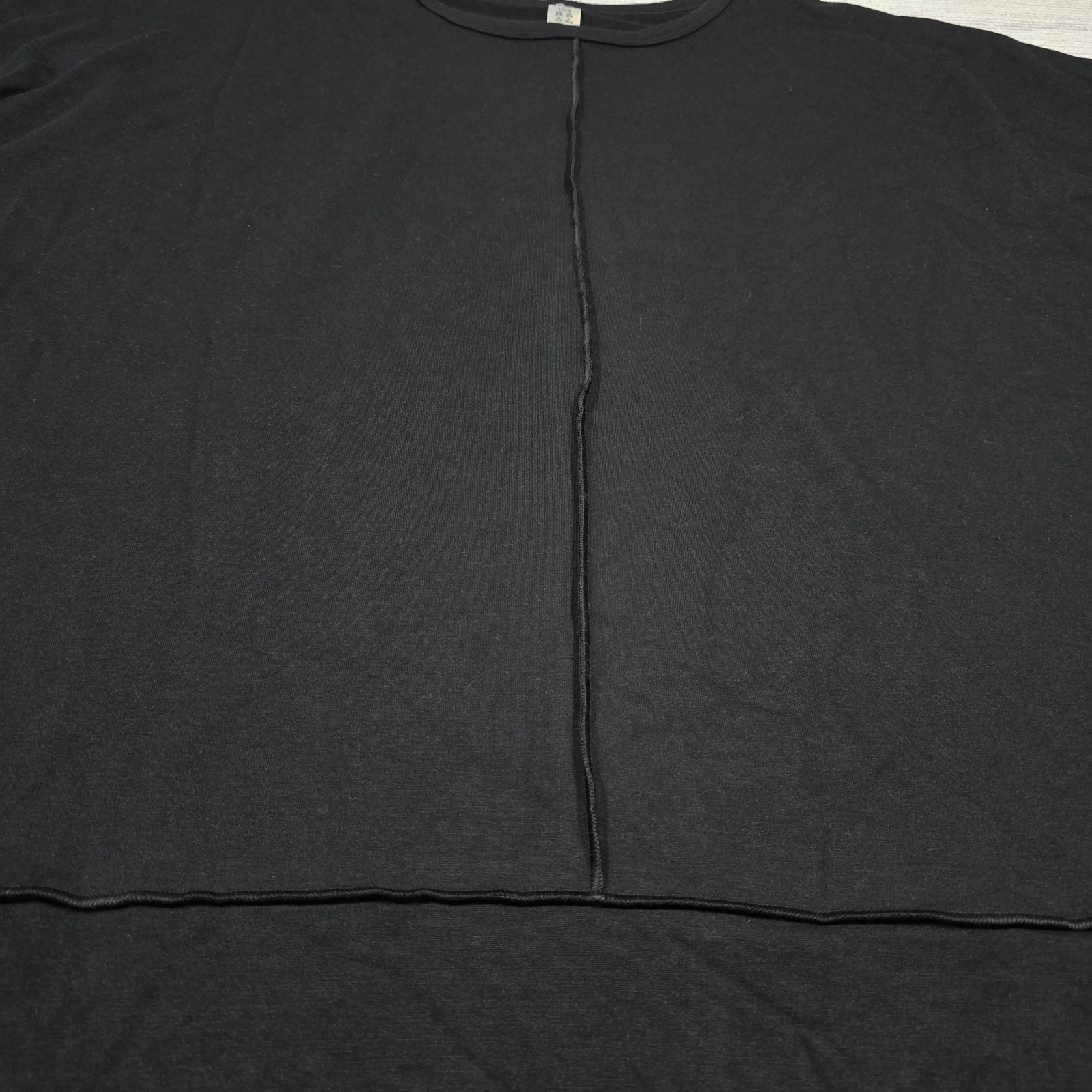 Spanx PLT Perfect Length Dolman 3/4 Sleeve Sweatshirt Top Womens L Black 50171R