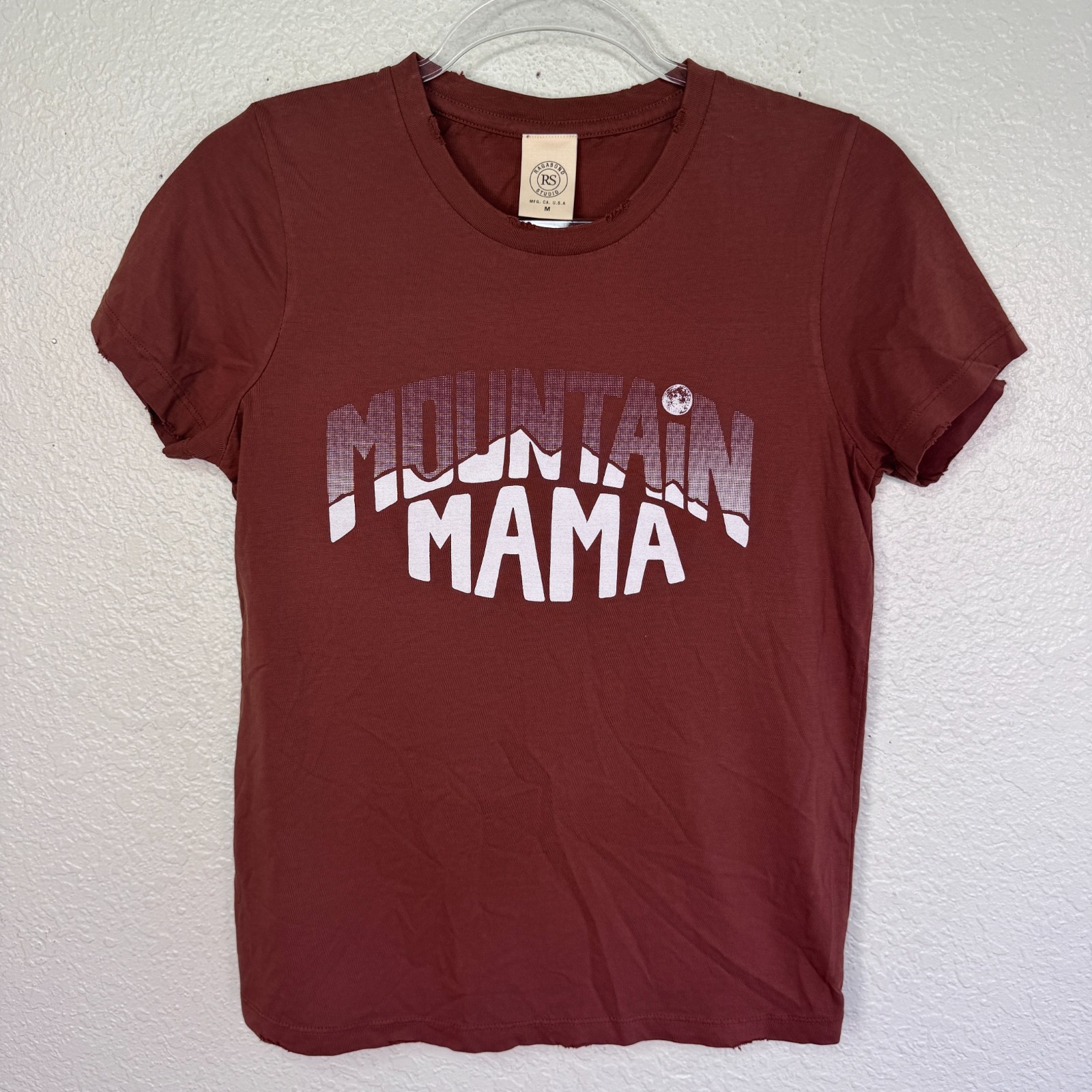 Ragabond Studio Free People Shirt Womens Medium Mountain Mama Tee USA Classic