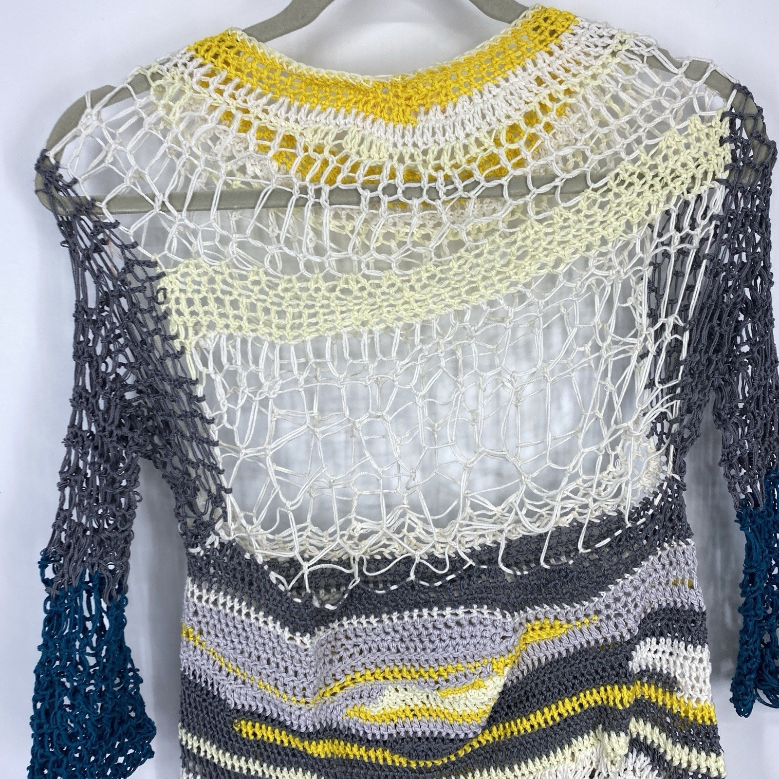 HKN Ravid Haken Crochet Top S/M Colorful Artist Unisex Queer Sculptural OOAK