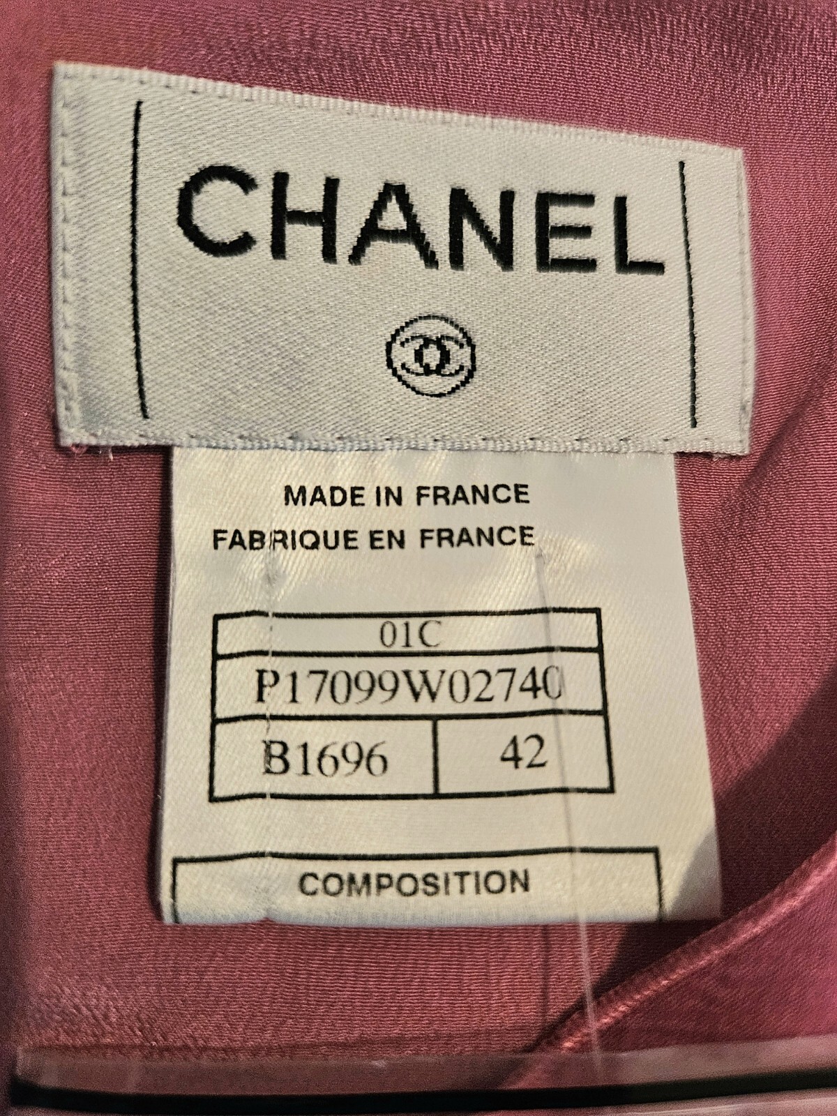 Chanel Vintage 2001 Barbie Pink White Logo Top 38 40 42 6 8 10 Shirt Jacket M L