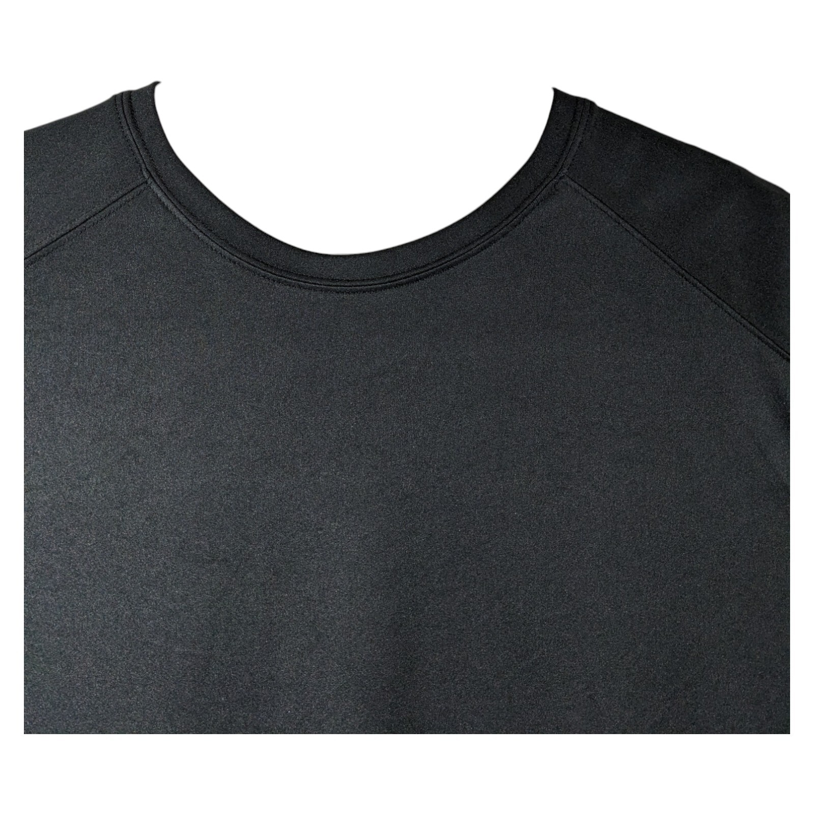 Womens Plain Black Long Sleeve Tee Shirts Large Blank Pullover Lightweight