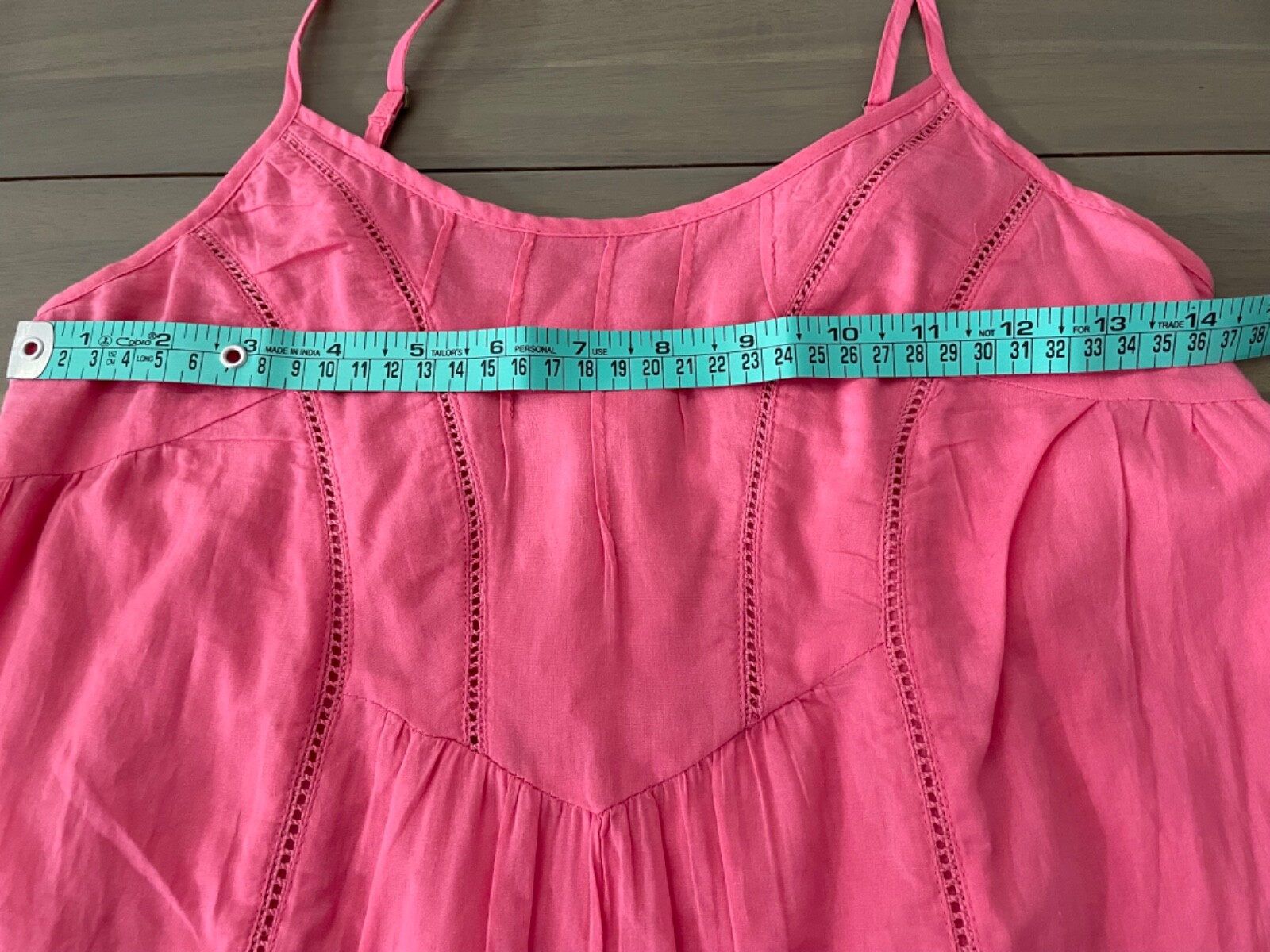Billabong Women’s Sz M Top Camisole Pink Melon Adjustable Straps Elastic Back