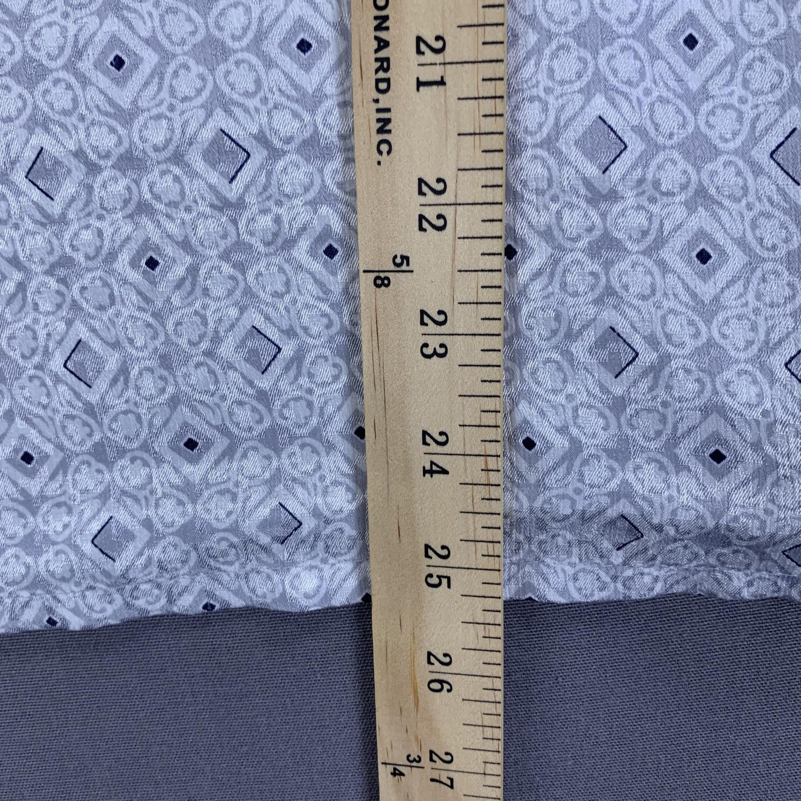 Vintage Pendleton Shirt Womens Large Gray Blue Geometric Print Button Front 90s
