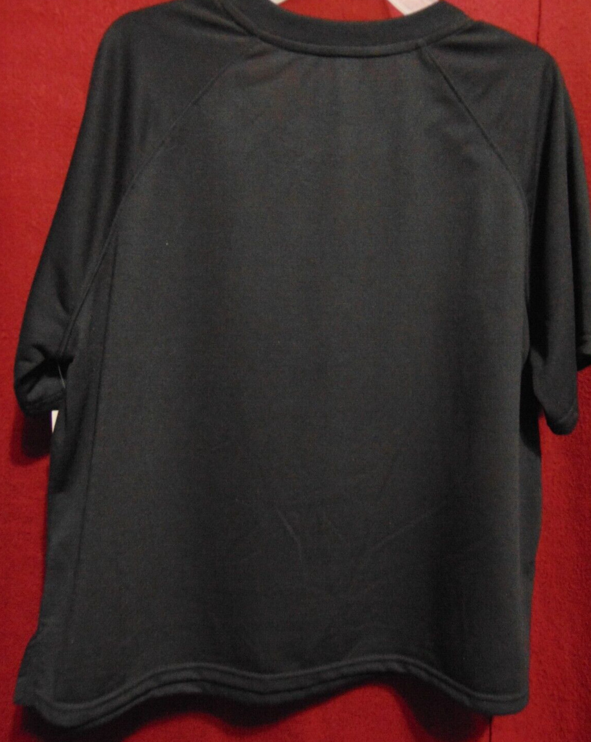 Ladies Just Be.. Size L Raglan Black Terry Top NEW w/ TAGS!