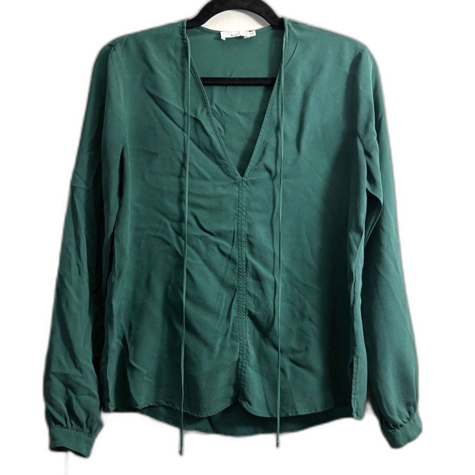 Women’s A.L.C. 100% Silk Long Sleeve Top Size 2