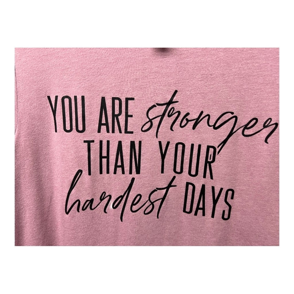 Bella Canvas T-shirt Purple Graphic Motivational Inspirational Size Small