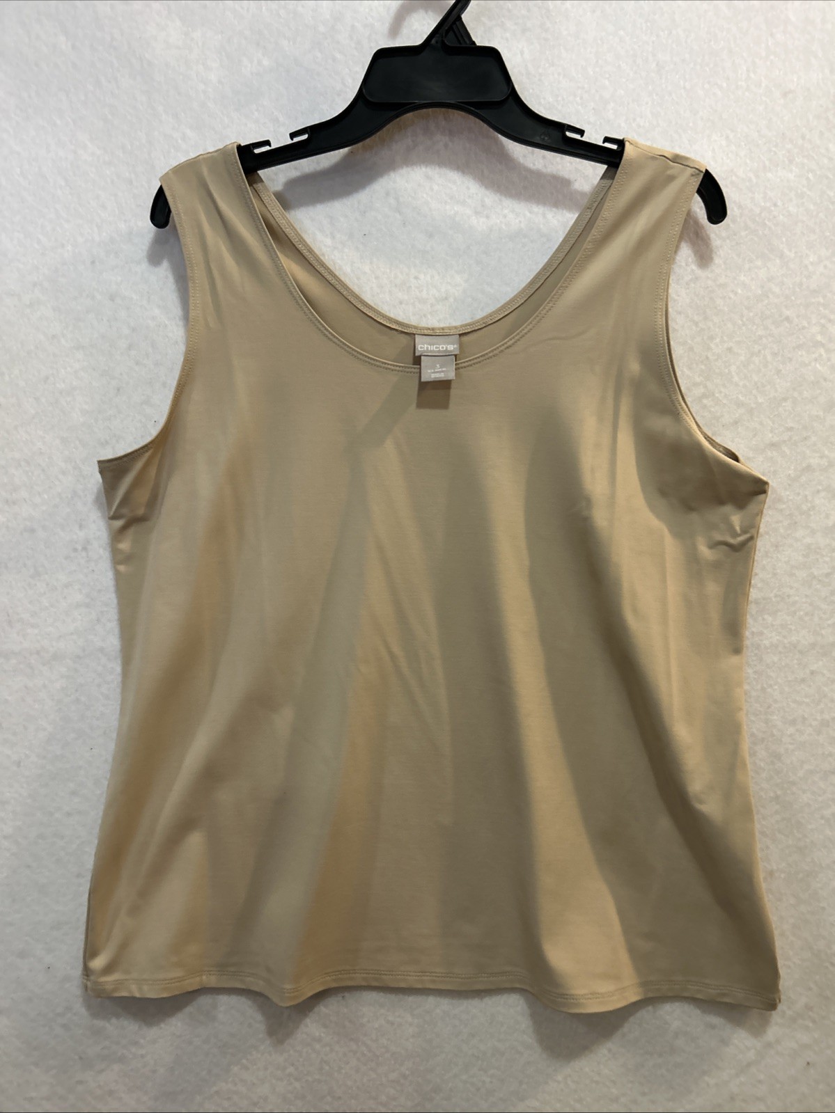 Chico’s Size 3 Women’s XL Silky Camisole Poly Nylon Spandex Blend Tank Top
