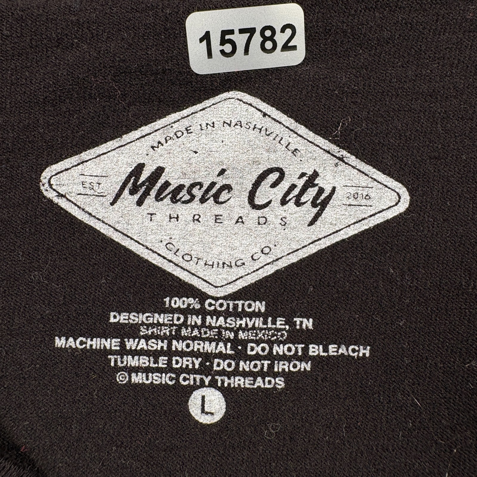 Music City Threads T-Shirt Womens Large Black Patsy Cline I’m Crazy For Loving