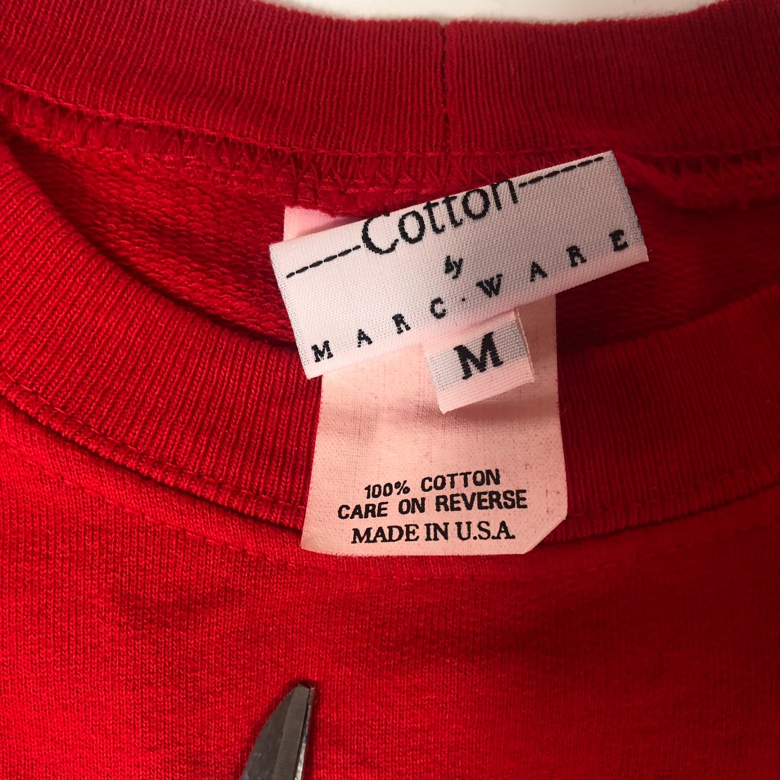 Hot Cotton By Marc Ware Women’s M Red Sweatshirt – Christmas Tree