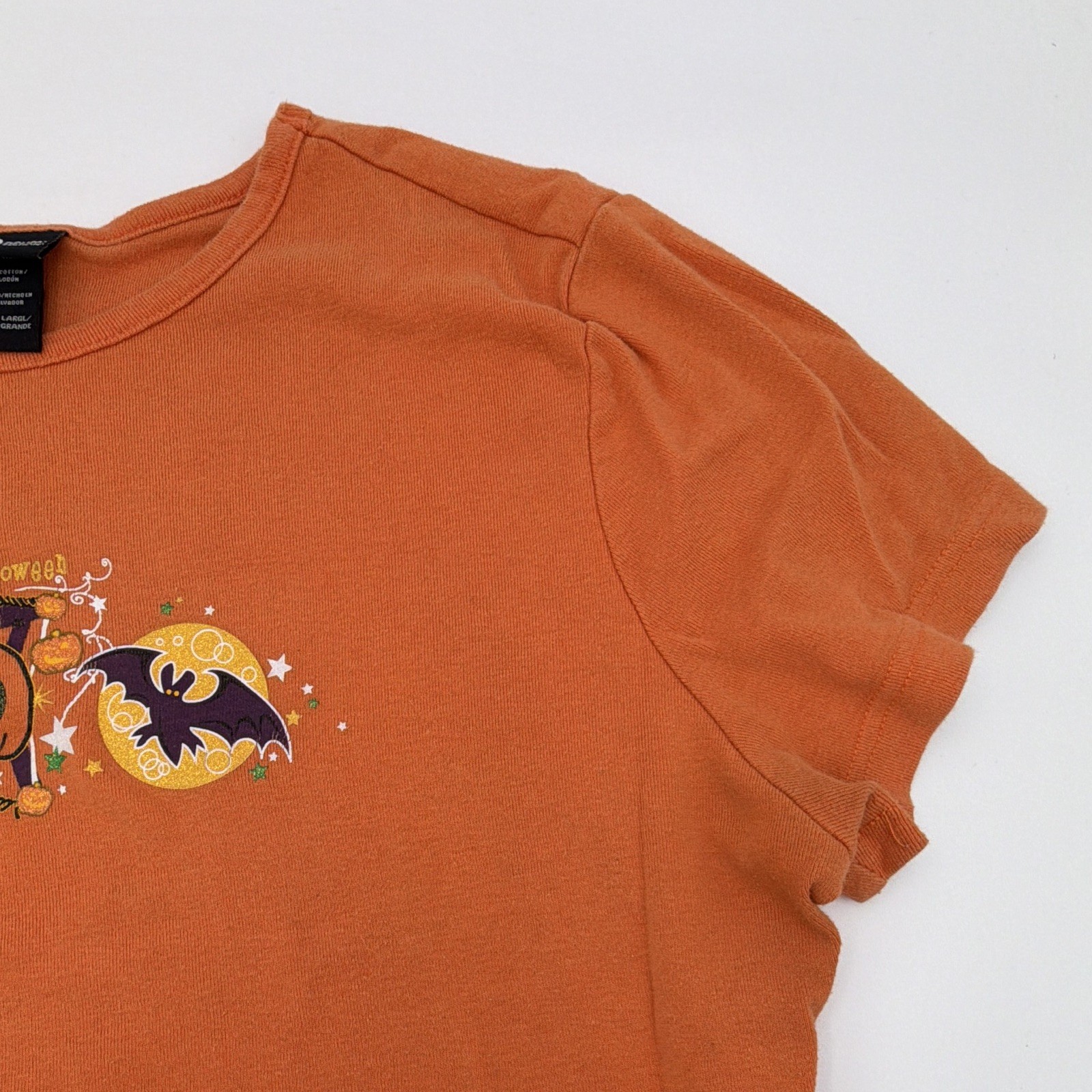 Vintage Holiday Editions Halloween Graphic Tee Short Sleeve Orange Women’s XL