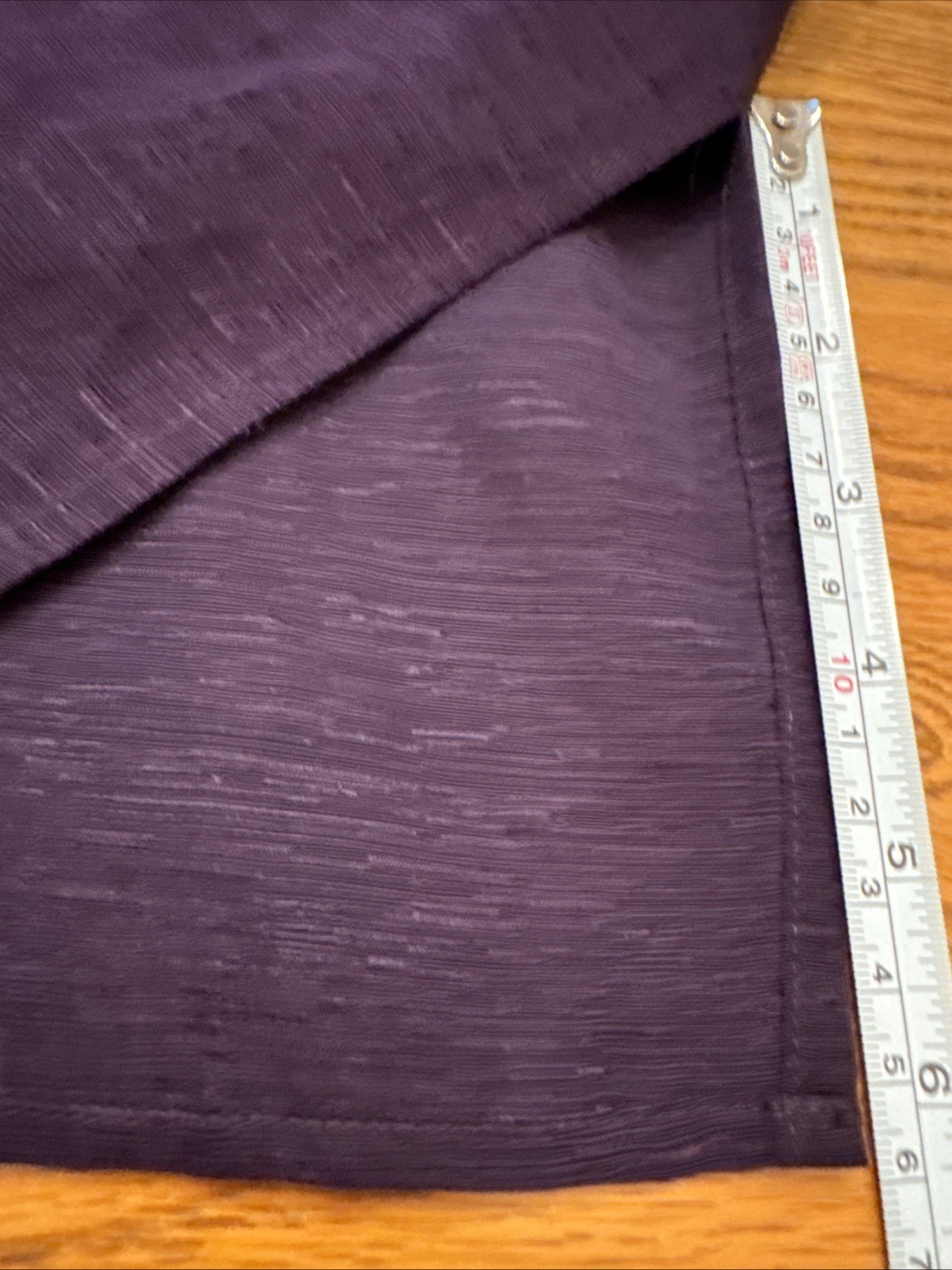 VTG Travis Avers 70% silk 30% Linen 26W Purple Button Down Blouse Shoulder Pads