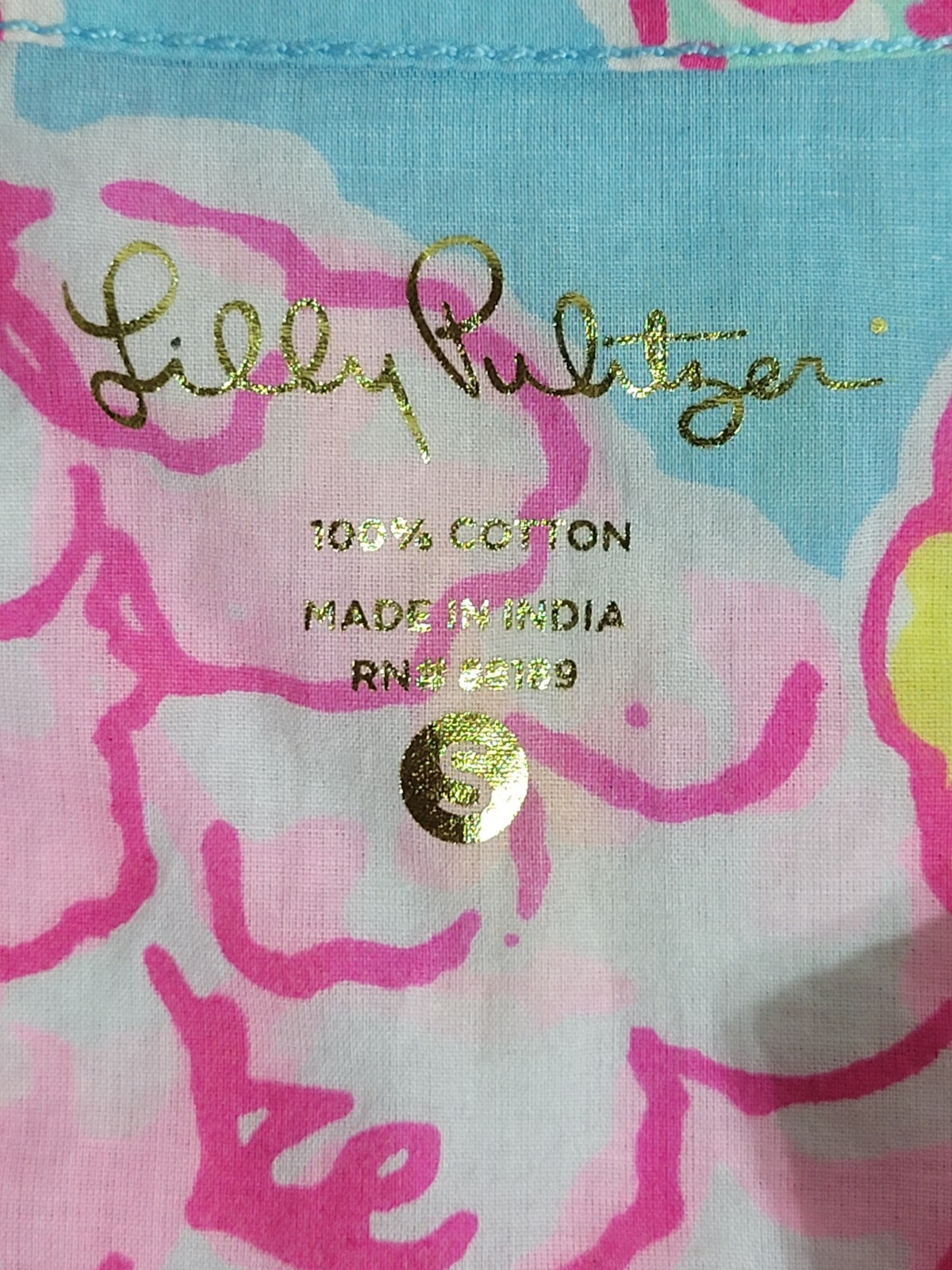 Lilly Pulitzer Skipper Popover Breakwater Blue Lolita Women’s Size S Tunic Top