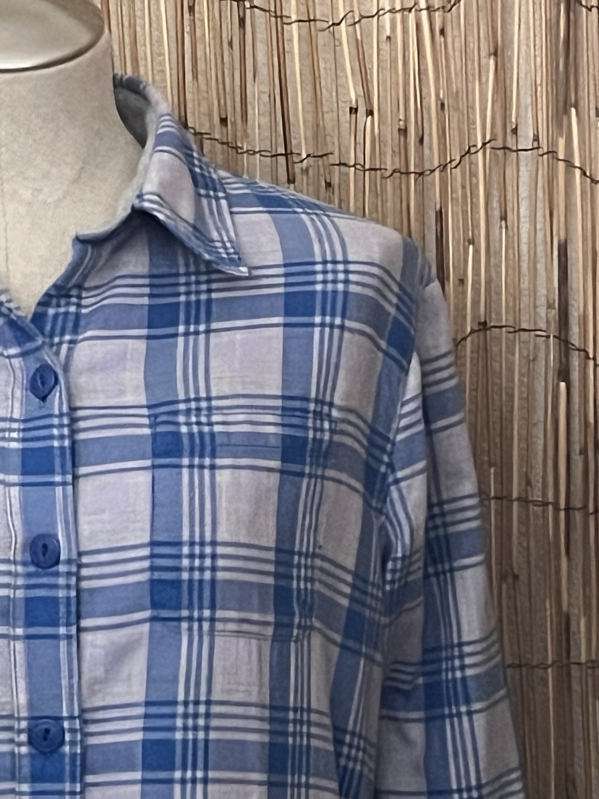 L.L. Bean Ladies Flannel Shirt Jacket-Size Small-Cotton Poly-Shacket