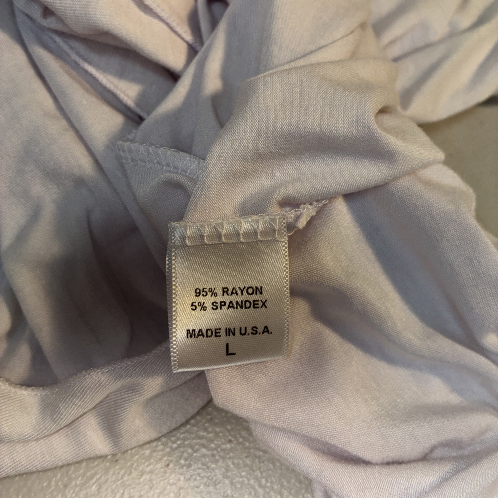 Bobeau Womens Large Top Surplice Wrap White Sleeveless Very Low V in Front