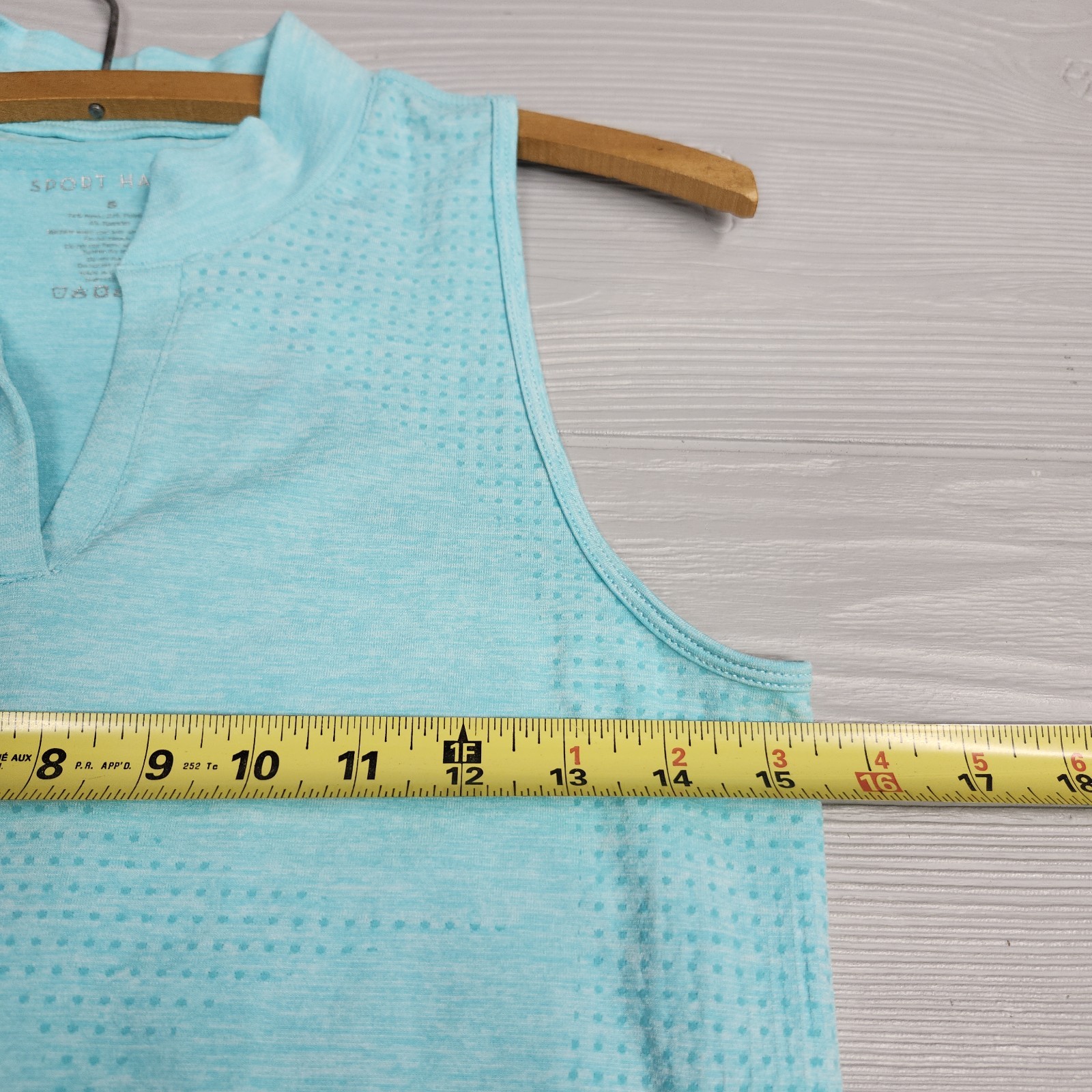 Sport Haley Blue Racerback Polo Shirt Womens Size Small NWT
