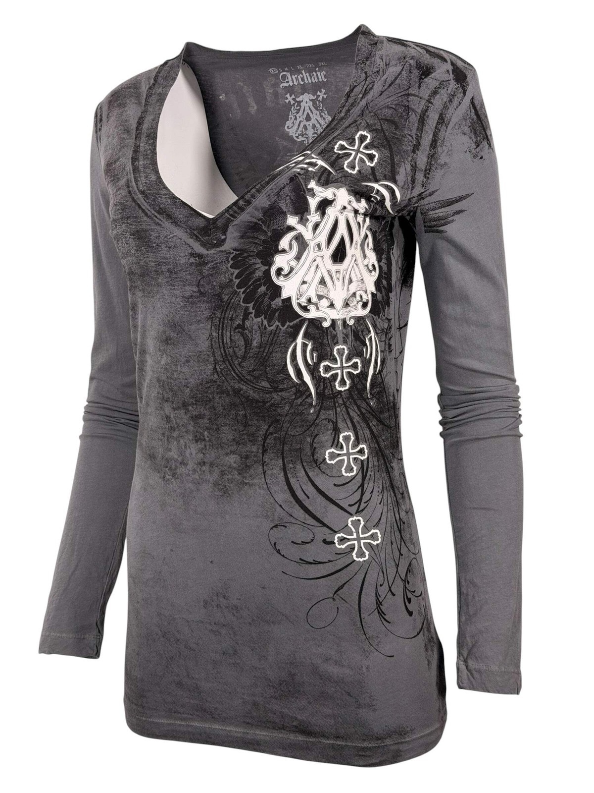 Archaic by Affliction Women’s Long Sleeve Thermal Shirt Blister