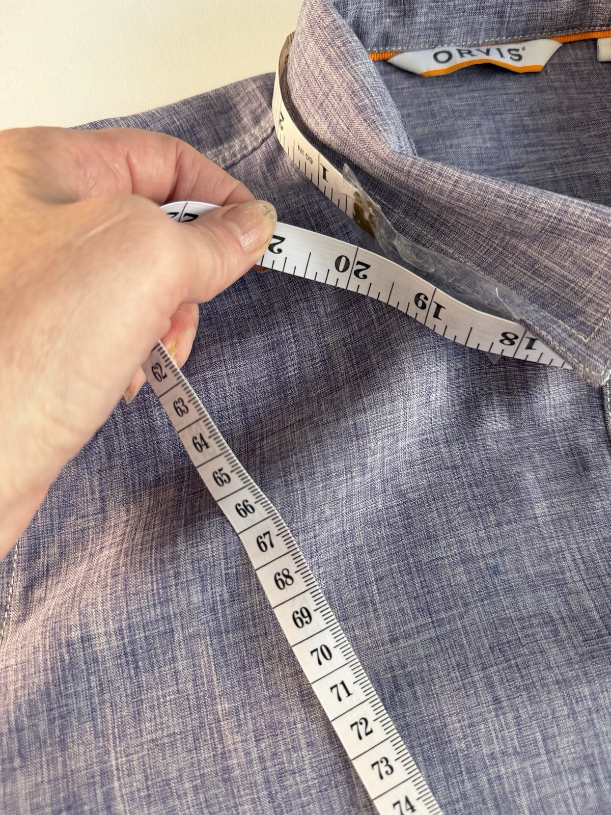 Orvis Women’s Tech Chambray Long-Sleeve Work Shirt. Size Large. Active ,Work