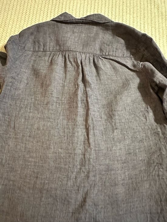 Sigrid Olesen Button-Front Linen Shirt Size Small