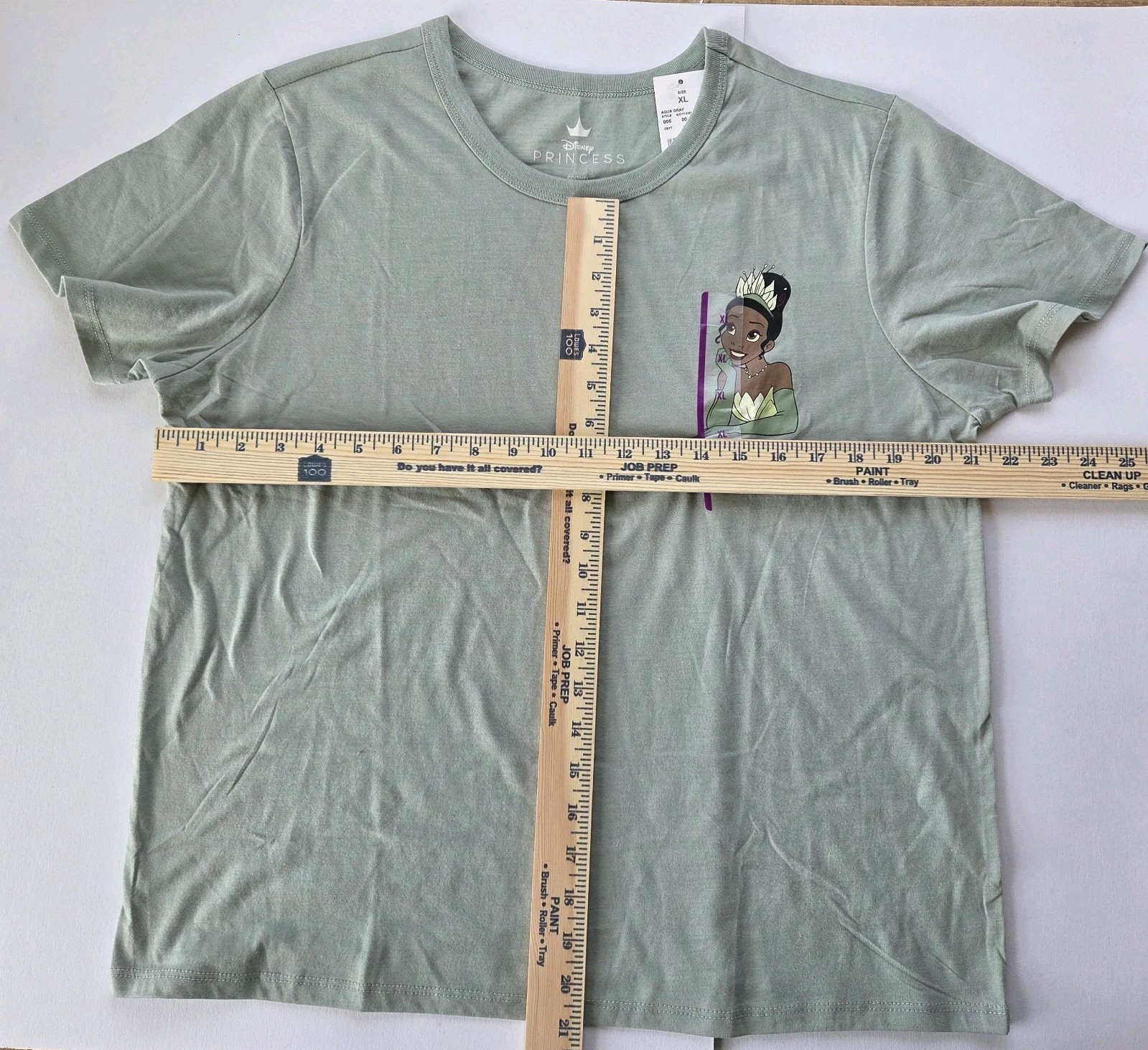 Disney Princess Tiana T Shirt Light Green Graphic Tee Women’s Size XL