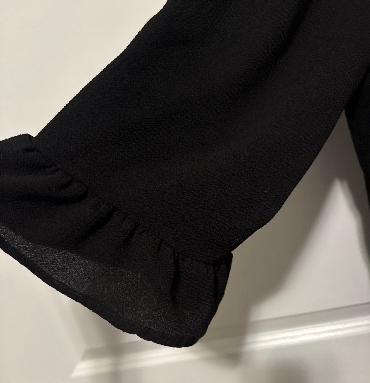 Perfectly Priscilla Black Blouse