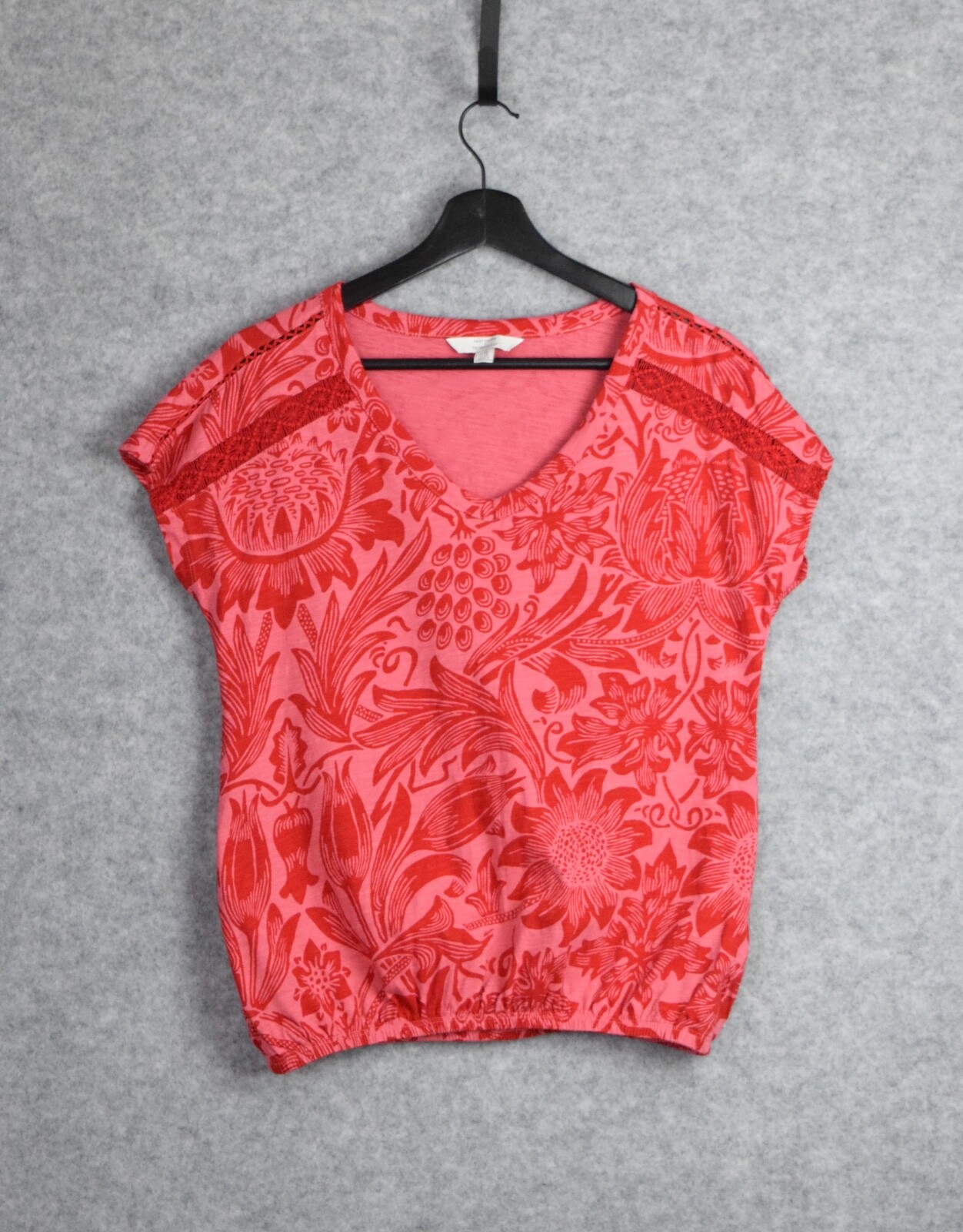 Next Morris & Co Petite T-Shirt UK 8 Pink / Red