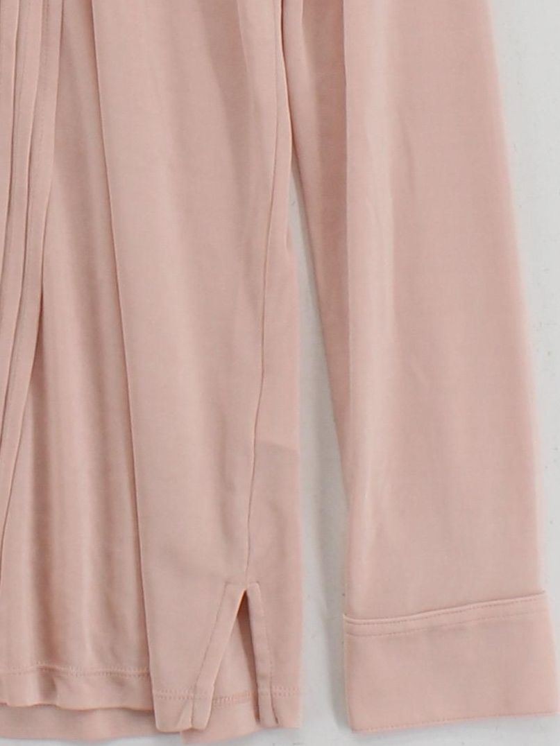 Peter Hahn Women’s Blouse UK 14 Pink 100% Viscose Long Sleeve Collared Basic