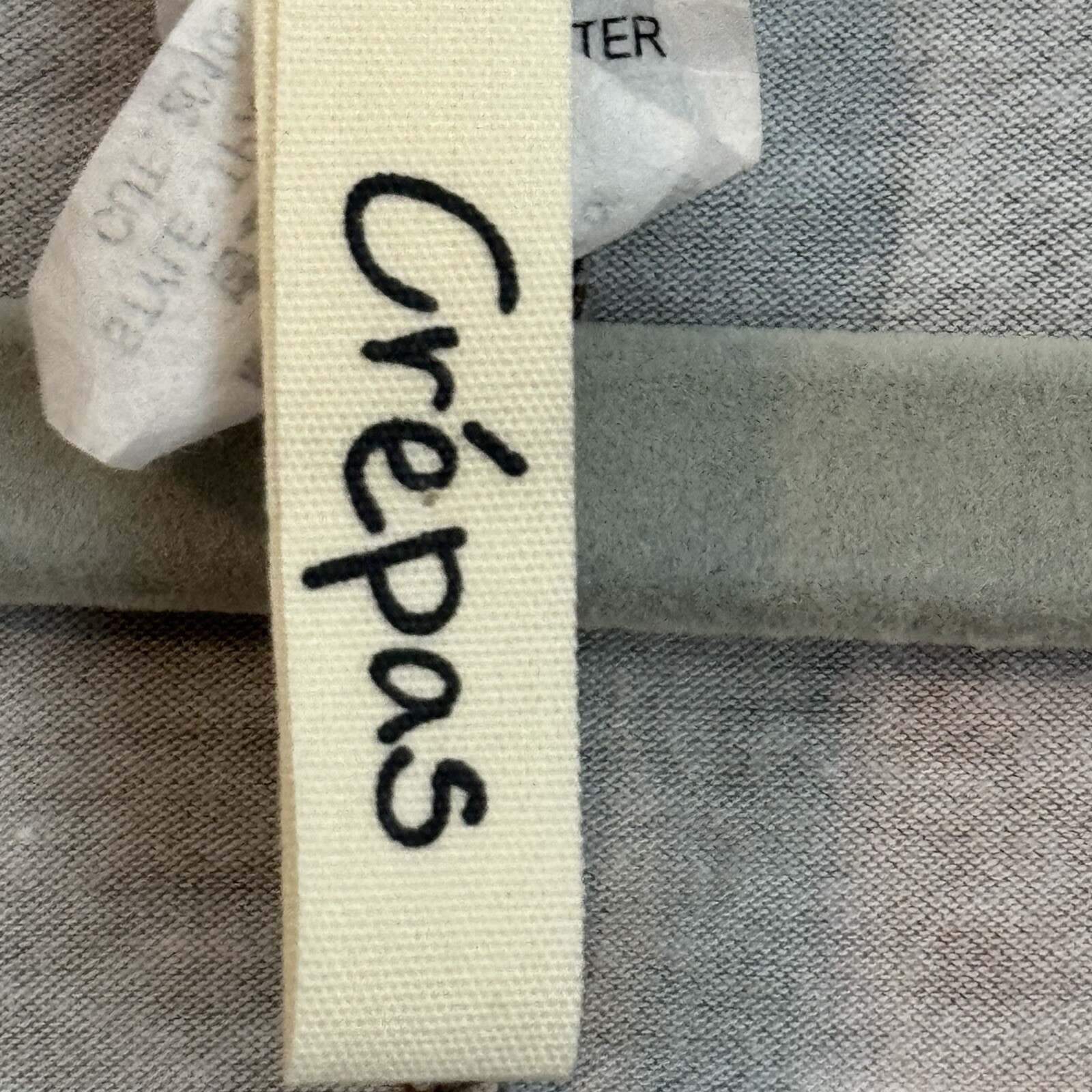 Crepas Blouse Size 2X/3X Gray Multi Sleeves 3/4 Women Top Blouse