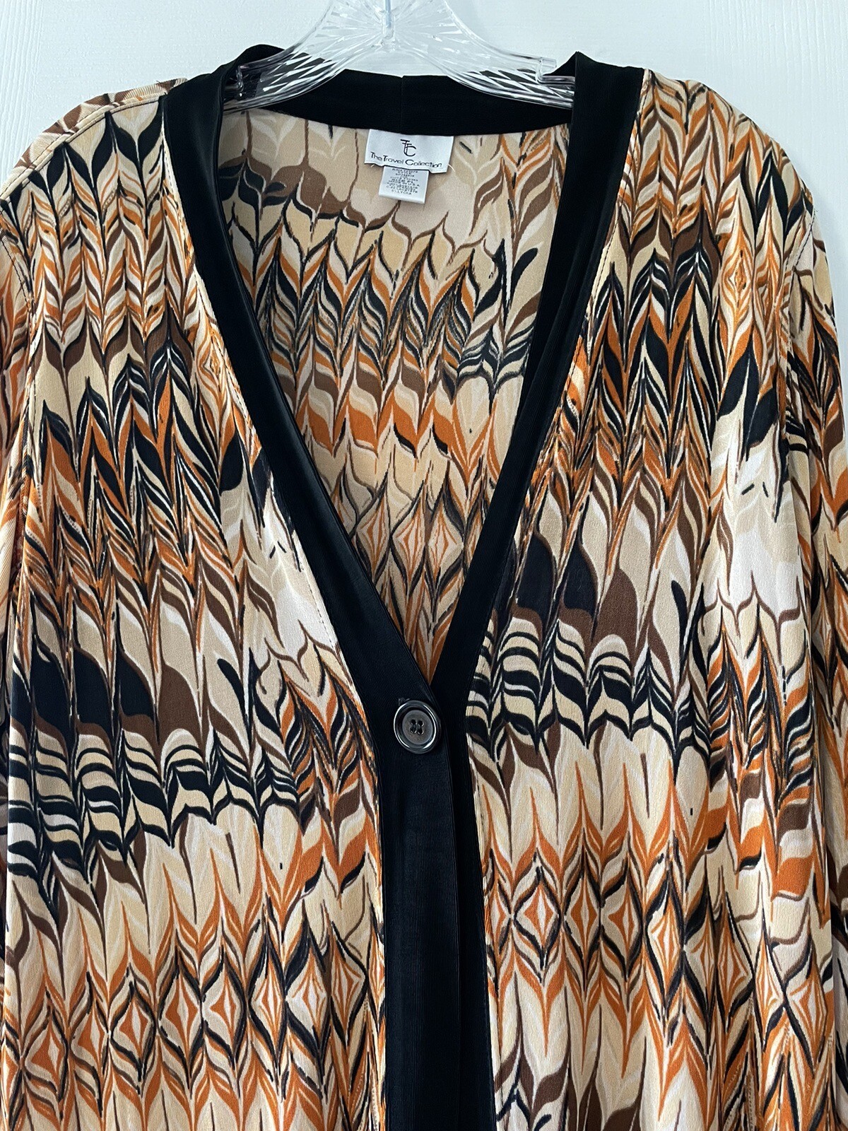 Vintage! The Travel Collection Size Petite Large Cardigan Liquid Knit Slinky Top
