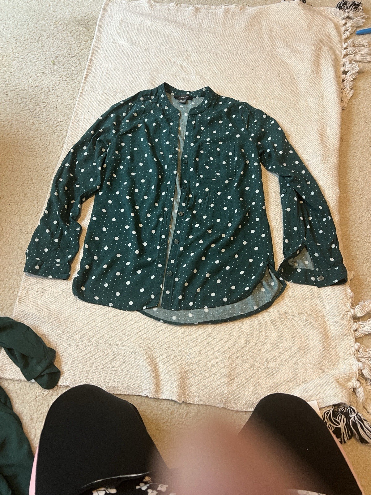 Dark Green Polka Dot