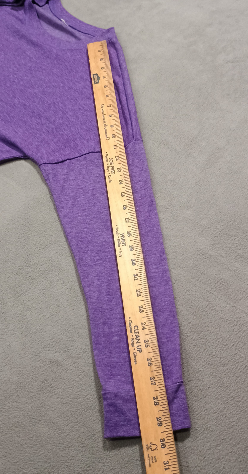 Women’s Lightweight Long Sleeve Pull Over With Pockets Size L Purple