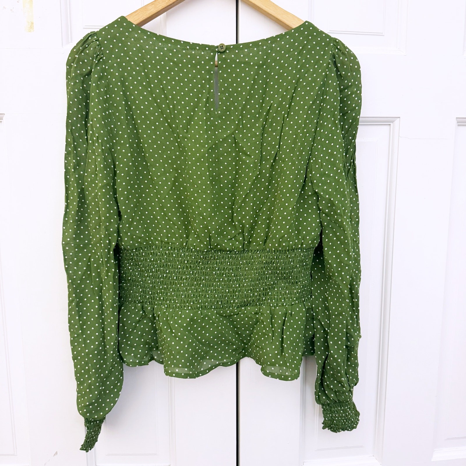 Reformation Hearth Long Sleeve Top In Grün
